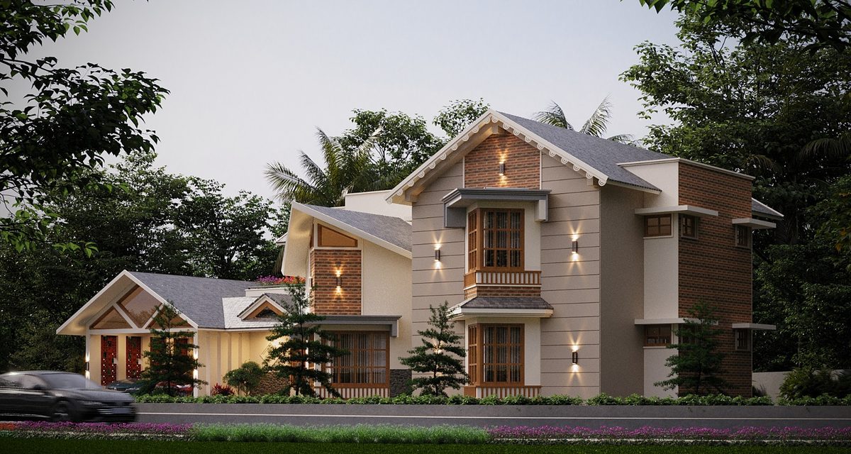 Mr. Jacob Residence - Exterior Design 3D View