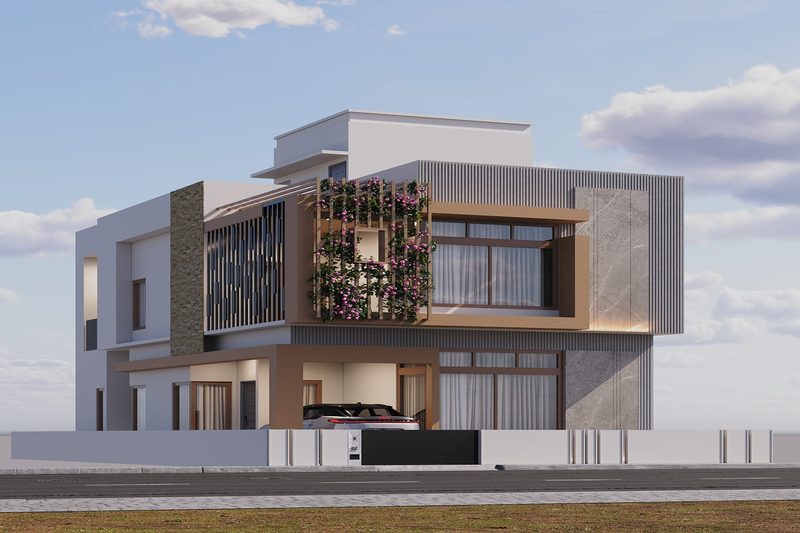 Mr. Sandeep Residence - Exterior Elevation